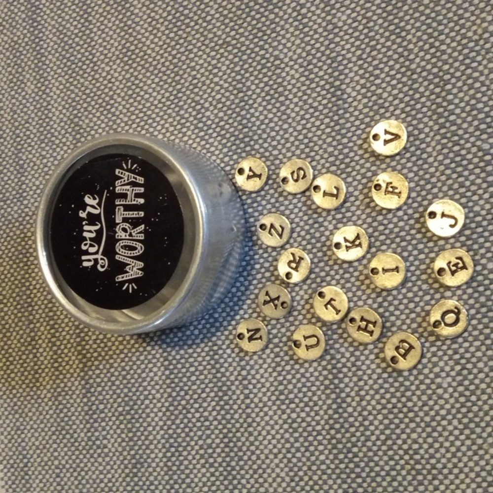 Letter charms lot of 18